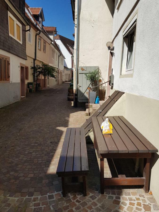 Romantische Ferienwohnung Hirschhorn-Altstadt, top Lage Buitenkant foto