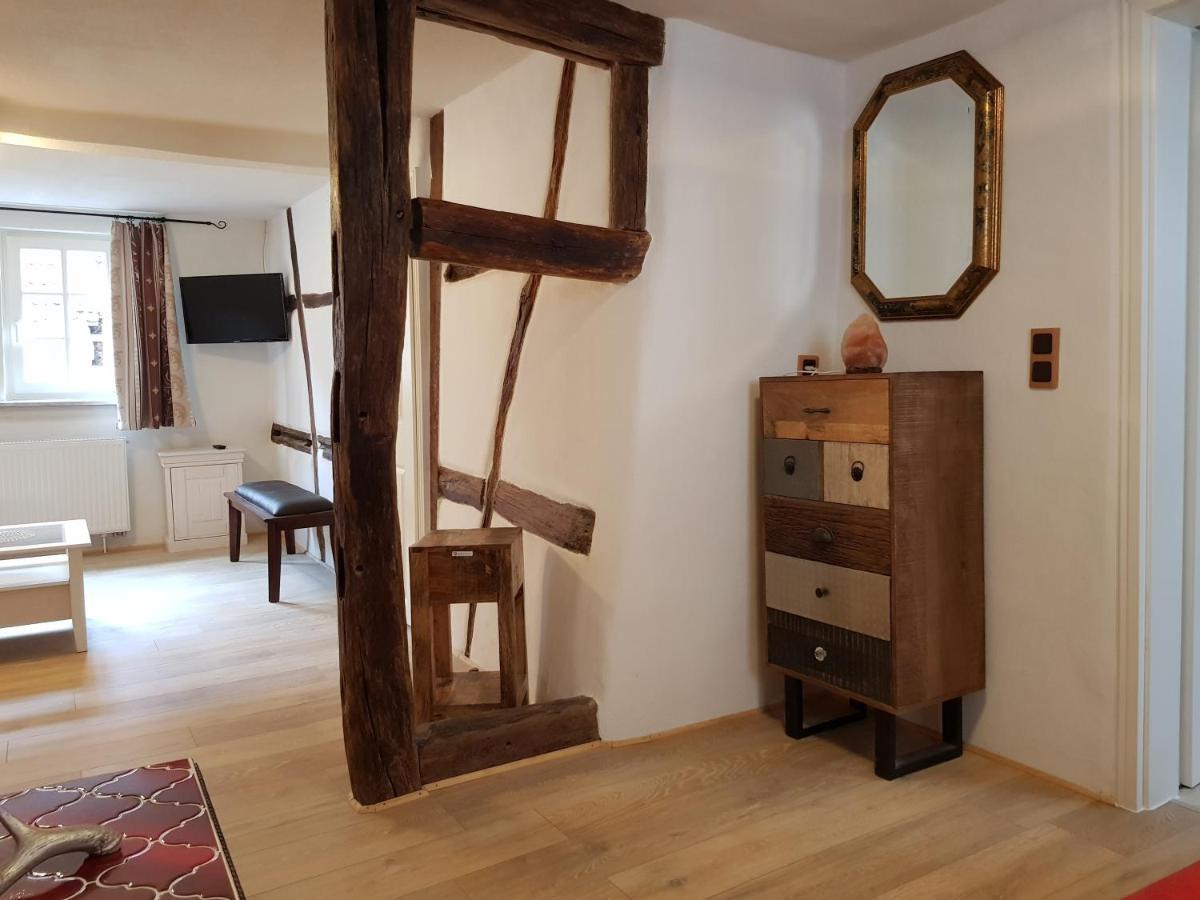 Romantische Ferienwohnung Hirschhorn-Altstadt, top Lage Buitenkant foto